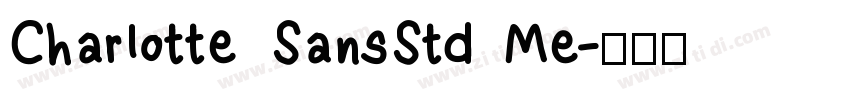 CharIotte SansStd Me字体转换